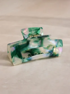 Modern Style Haarklammer Emerald Green