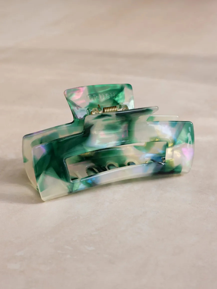 Modern Style Haarklammer Emerald Green