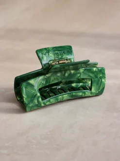 Modern Style Haarklammer Green Marble