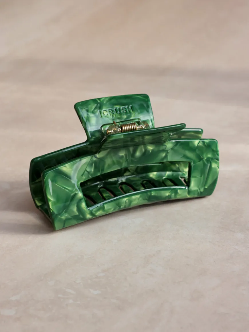 Modern Style Haarklammer Green Marble