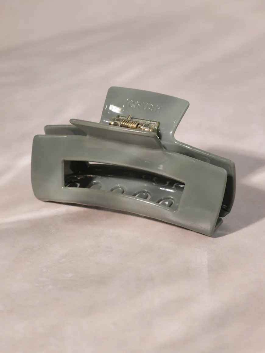 Modern Style Haarklammer Grey-green