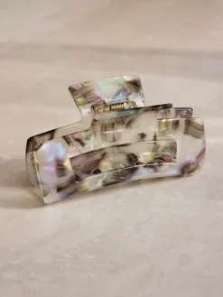 Modern Style Haarklammer Milky Marble