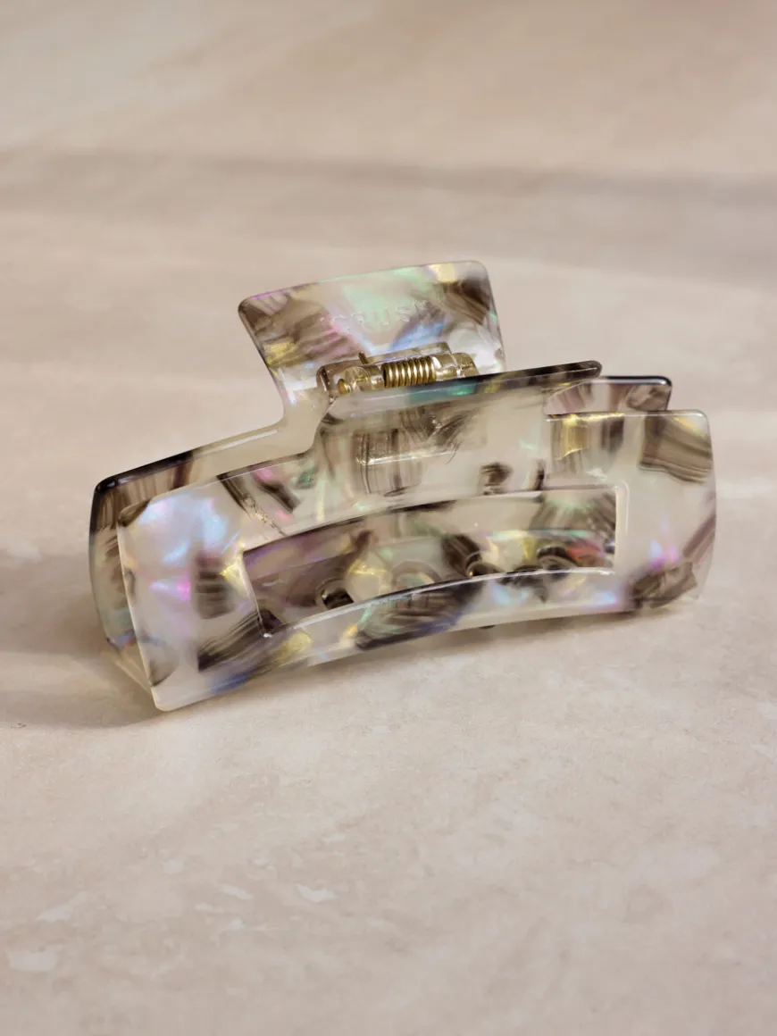 Modern Style Haarklammer Milky Marble