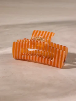 Modern Style Haarklammer Orange-striped