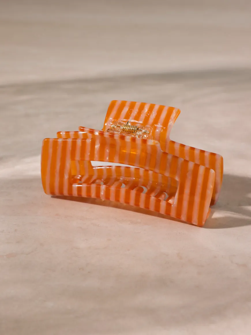 Modern Style Haarklammer Orange-striped