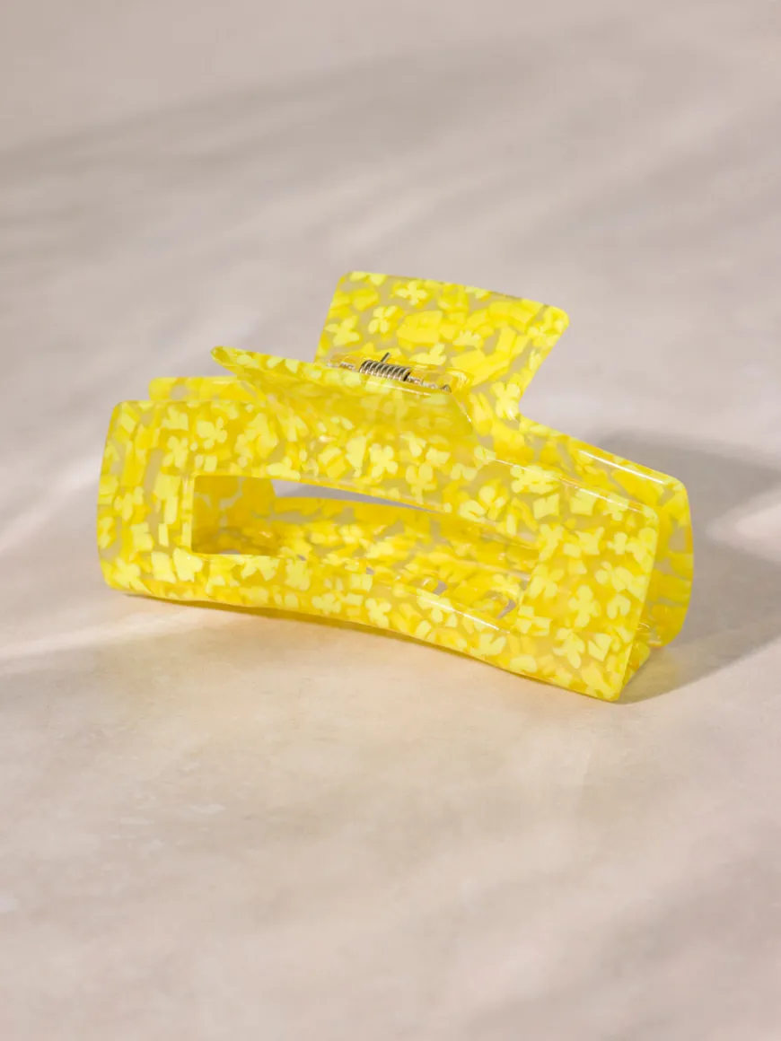 Modern Style Haarklammer Yellow Floral