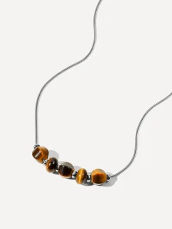 Modern Tiger's Eye Kette