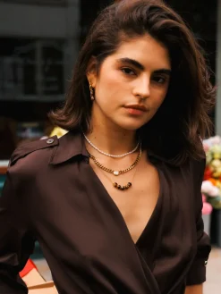 Modern Tiger's Eye Kette