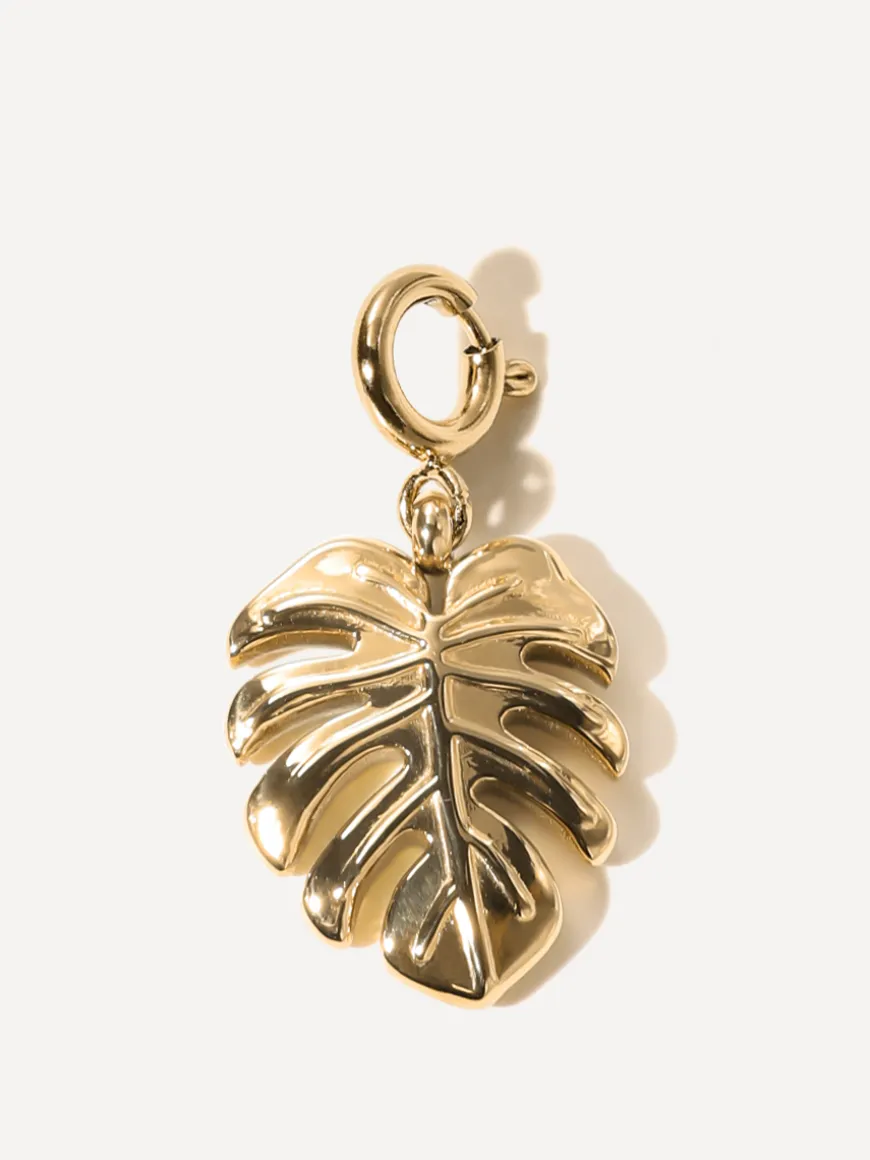 Monstera Leaf Ketten-Charm