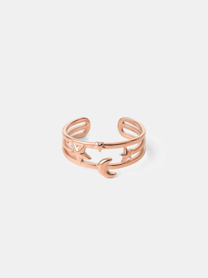 Moonlit Star Ring