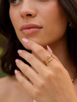 Moonlit Star Ring