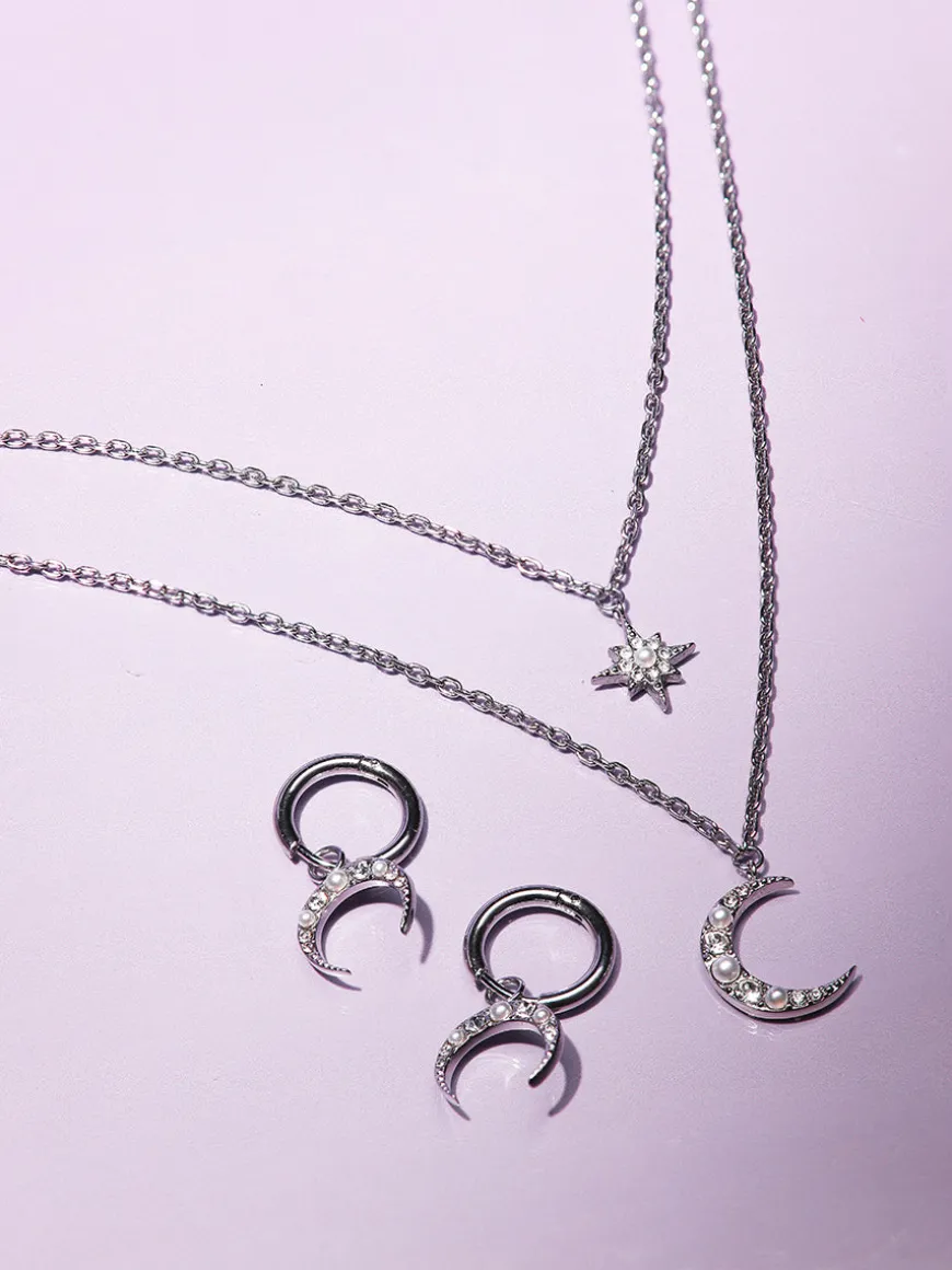 Moon Phase Crescent Ohrringe