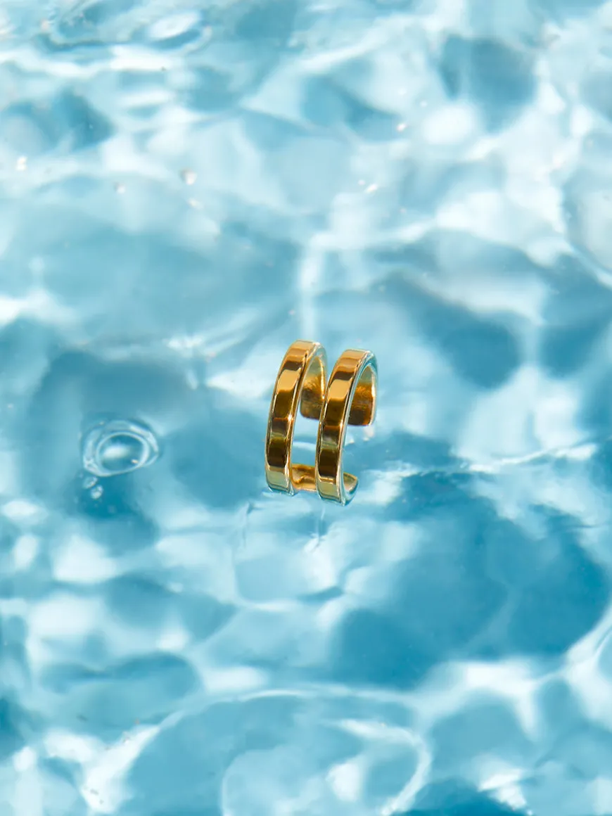 Moon Phase Duo Plain Earcuff