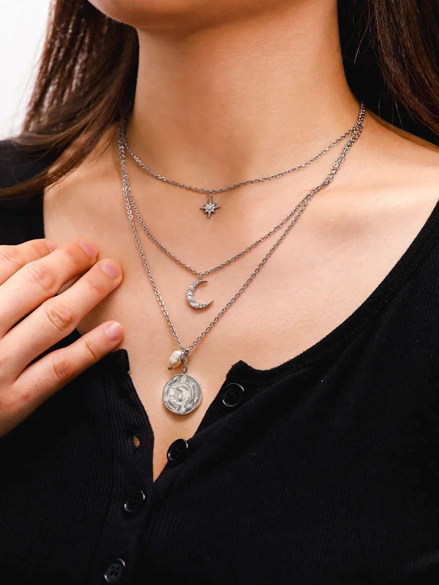 Moon Phase Gleaming Ketten-Charm