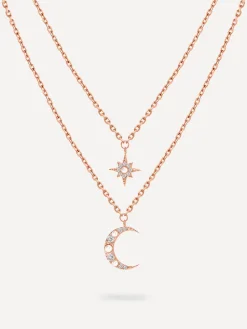 Moon Phase N Star Double Layer Kette