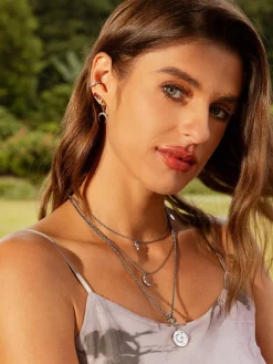 Moon Phase N Star Double Layer Kette