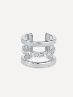 Moon Phase Trio Brilliant Earcuff