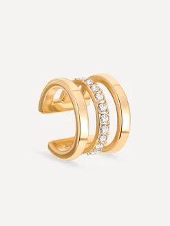 Moon Phase Trio Brilliant Earcuff