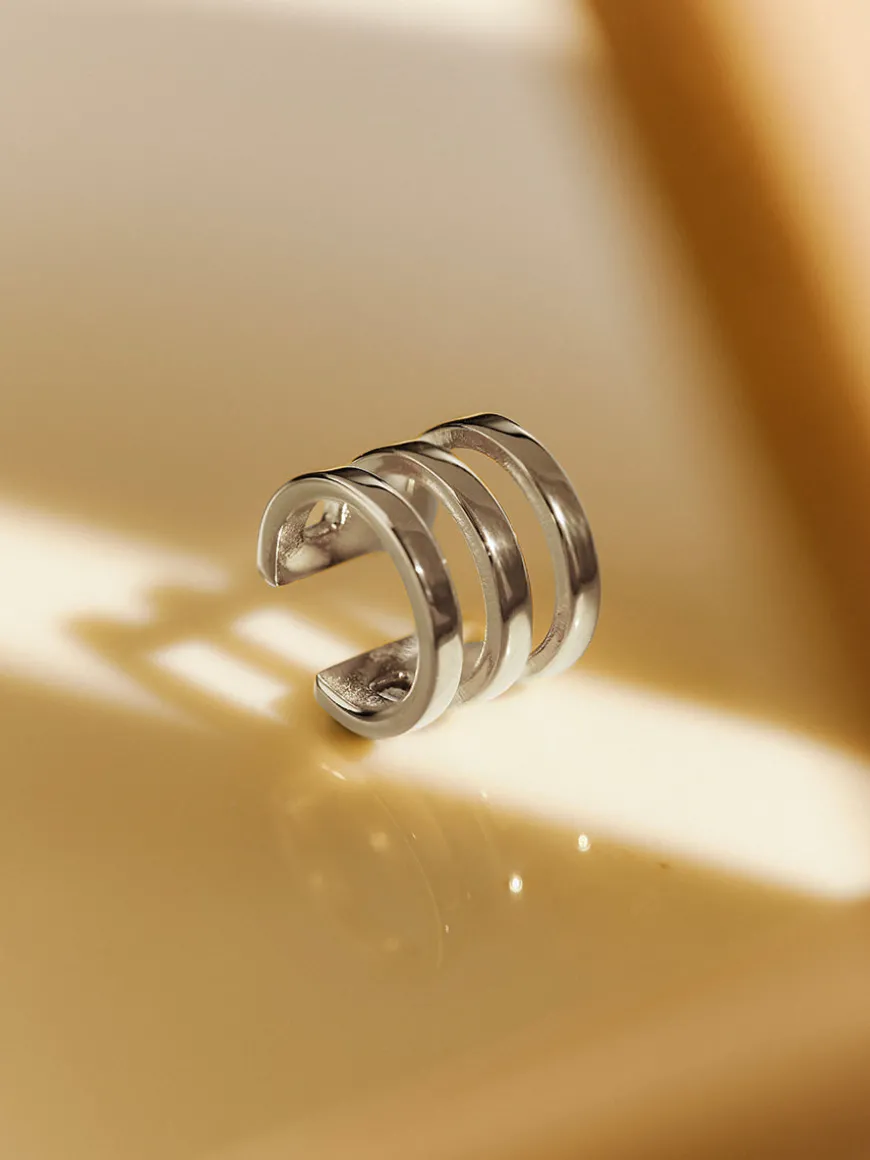 Moon Phase Trio Plain Earcuff