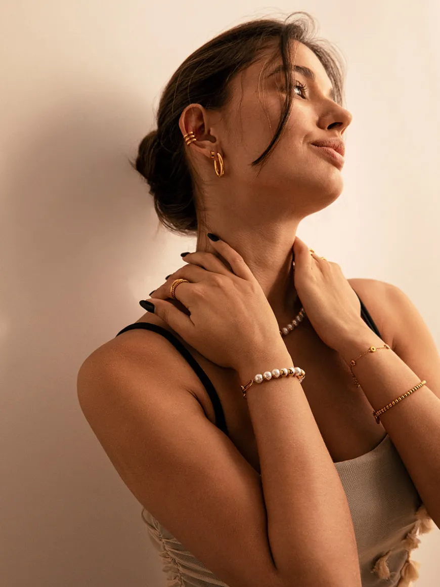 Moon Phase Trio Plain Earcuff