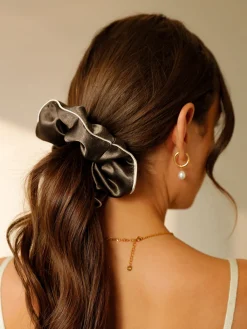 Olive Charm Scrunchie