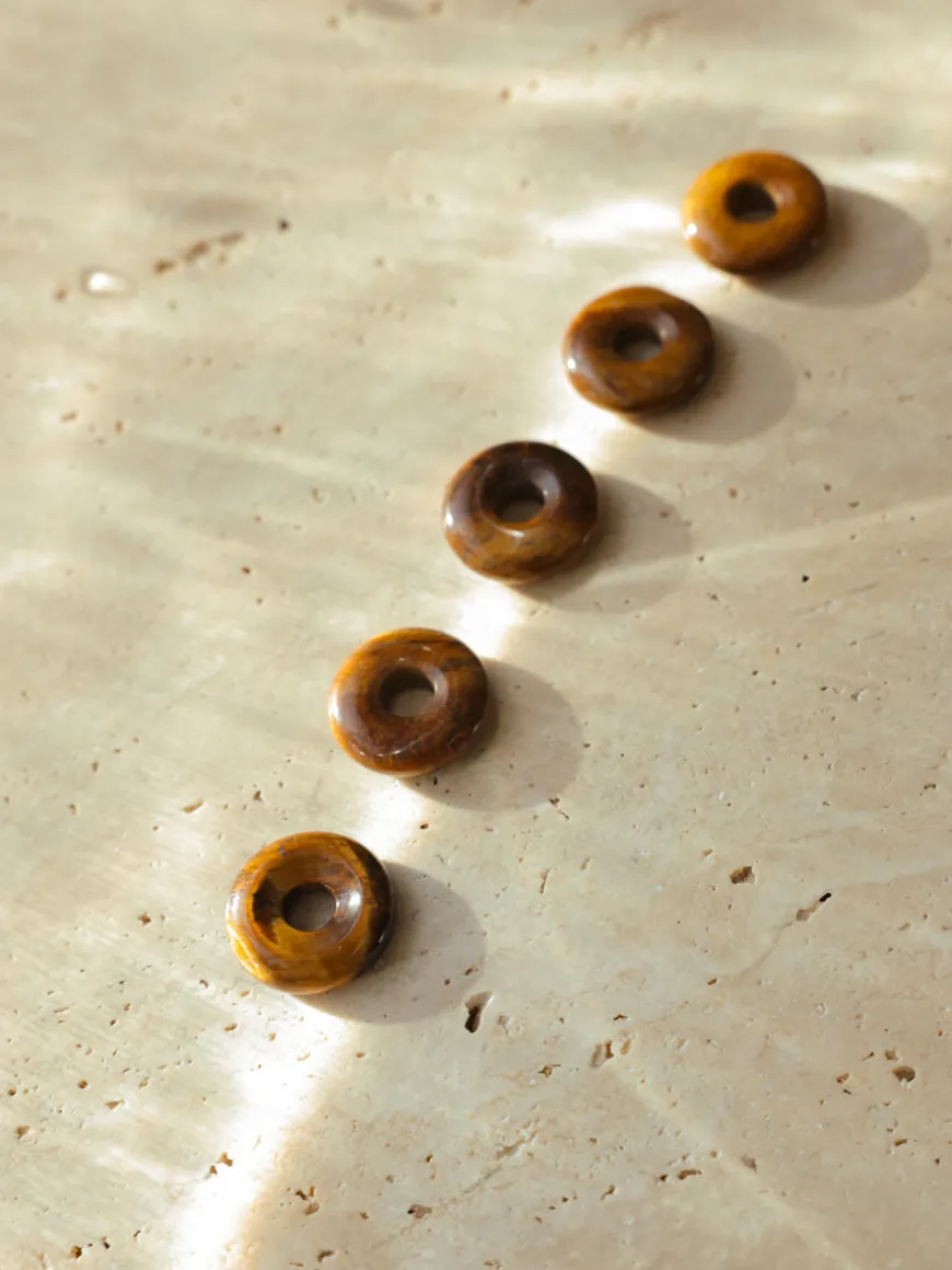 (Passend zu Ohrringen ≥ 17 mm) Dreamy Donut Coffee Color Ohrring-Charm