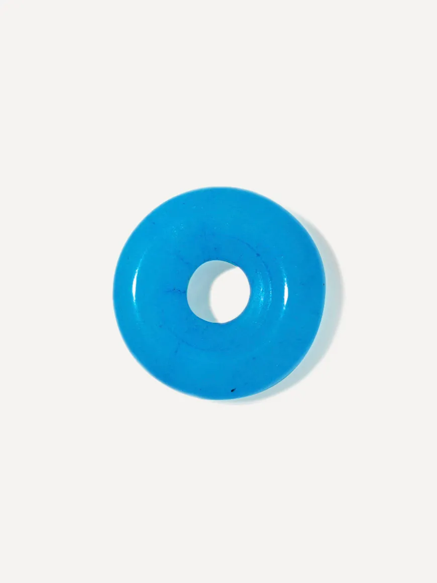 (Passend zu Ohrringen ≥ 17 mm) Dreamy Donut Blue Ohrring-Charm