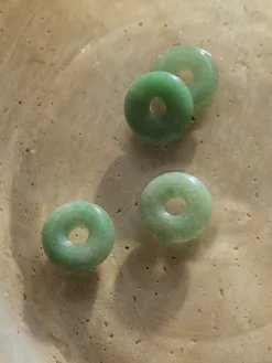 (Passend zu Ohrringen ≥ 17 mm) Dreamy Donut Jade Green Ohrring-Charm