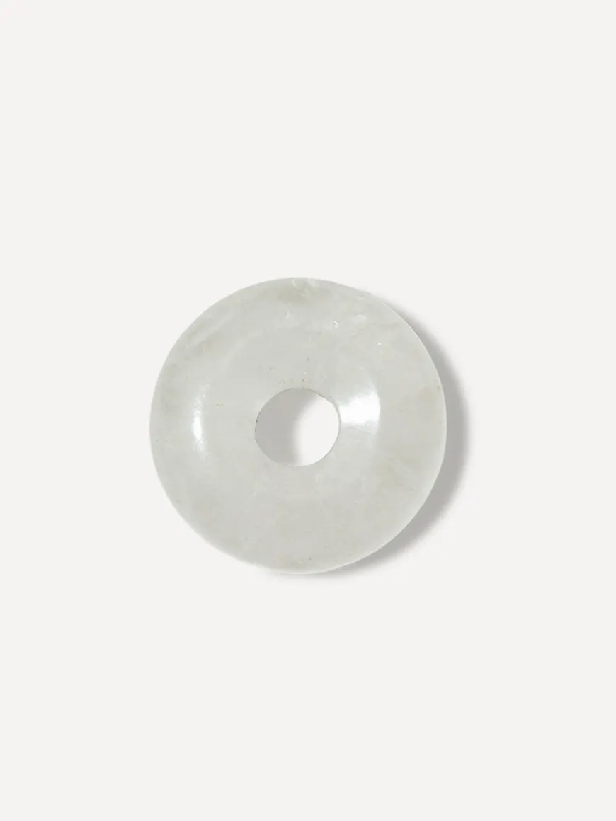 (Passend zu Ohrringen ≥ 17 mm) Dreamy Donut White Ohrring-Charm