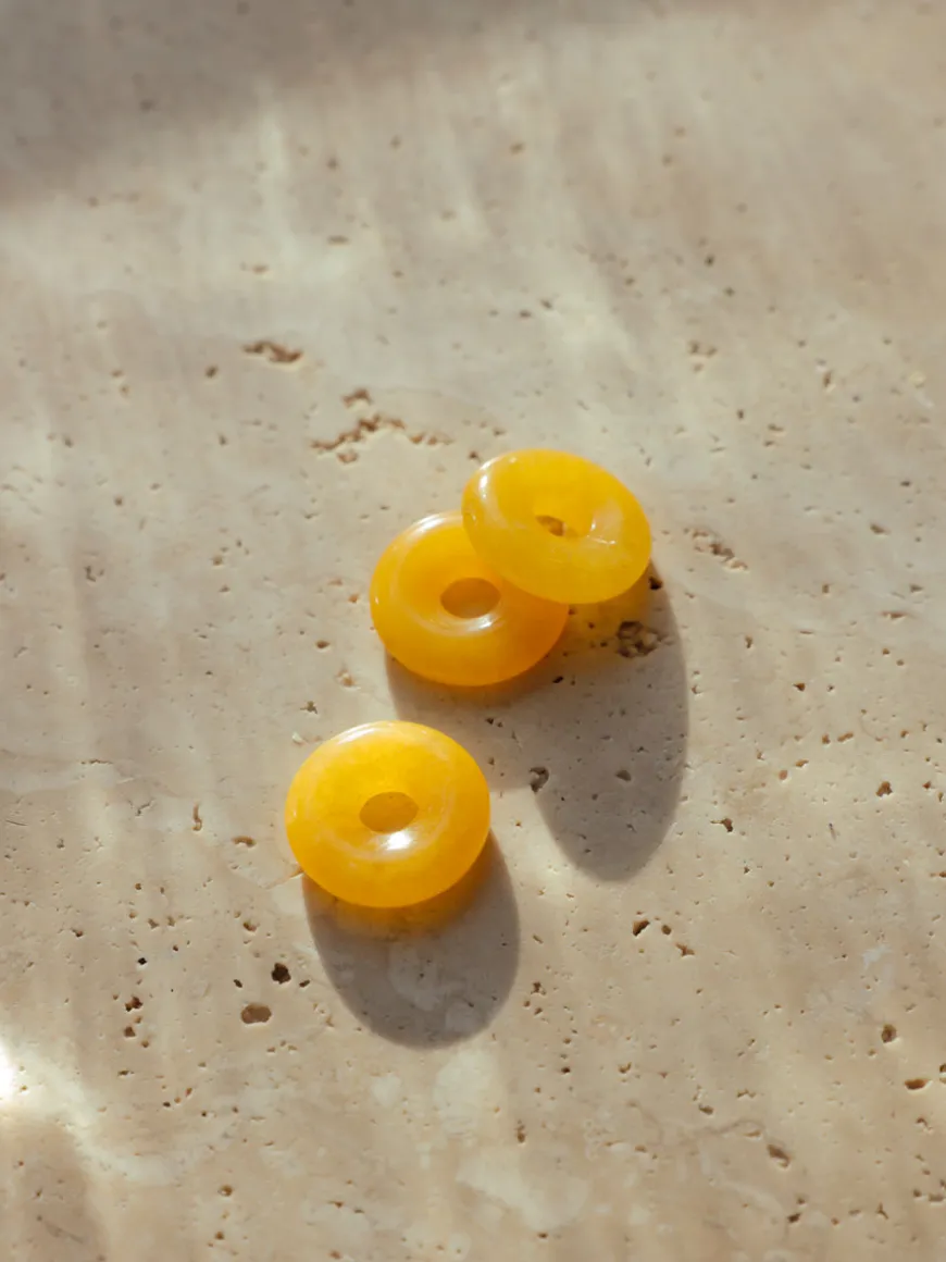 (Passend zu Ohrringen ≥ 17 mm) Dreamy Donut Yellow Ohrring-Charm