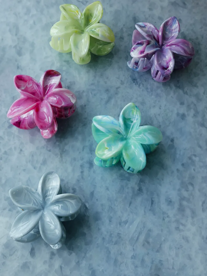 Pastel Petal Blue Haarklammer