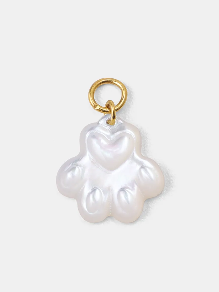 Pawprint Heart Ohrring-Charm