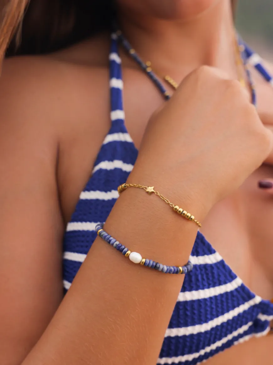 Pearl Dawn Dark Blue ARMBAND