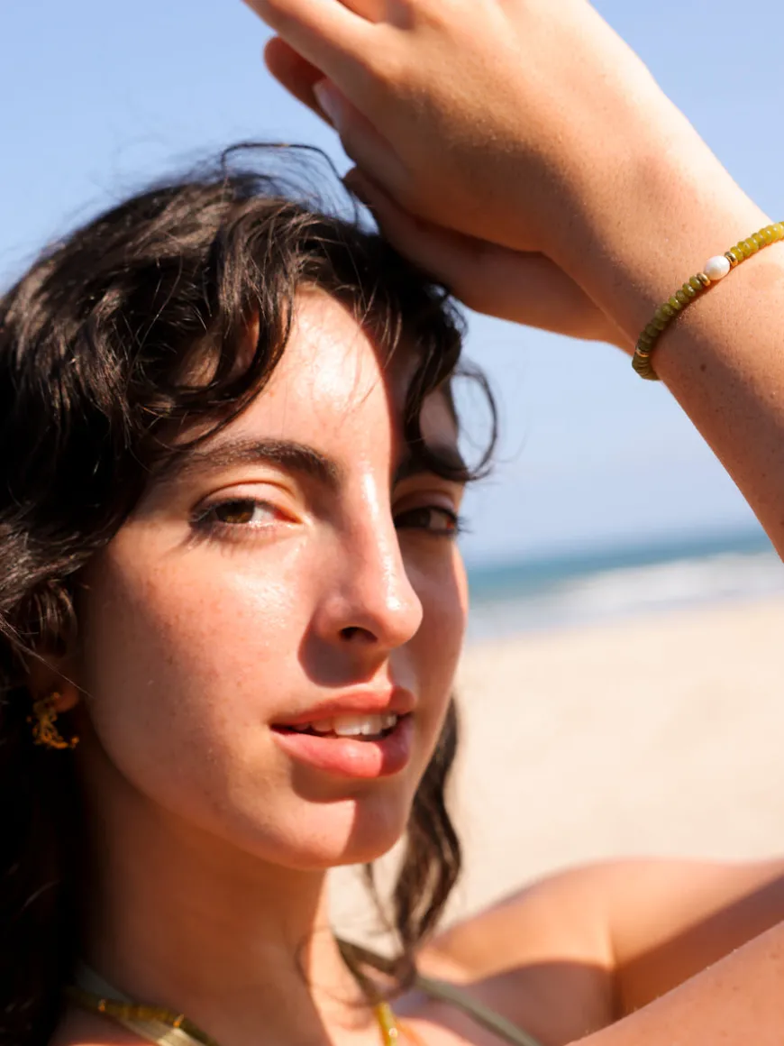 Pearl Dawn Dark Green ARMBAND