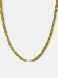 Pearl Dawn Dark Green Kette