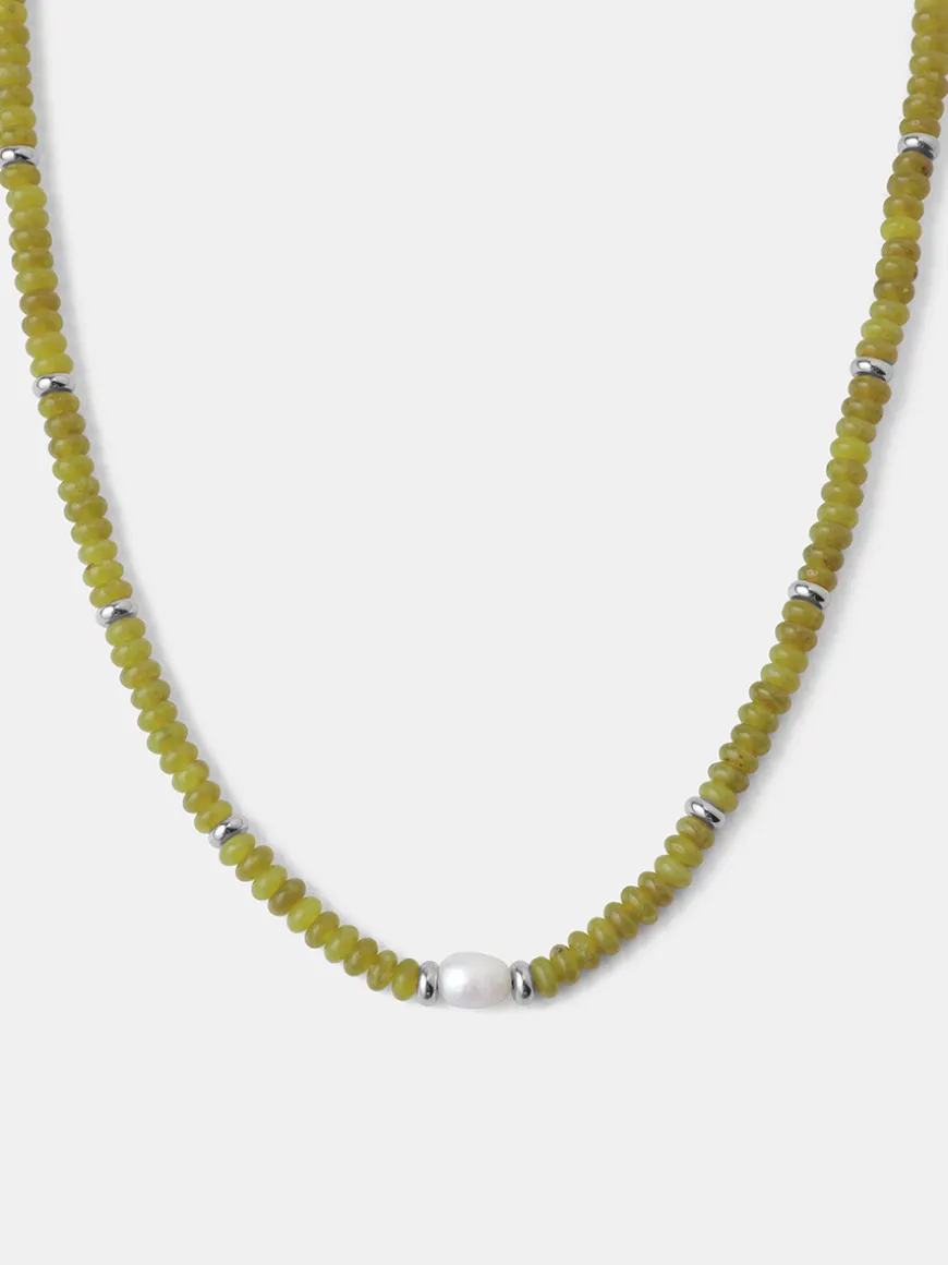 Pearl Dawn Dark Green Kette