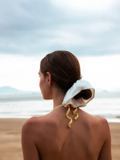 Pearl Grace White Scrunchie