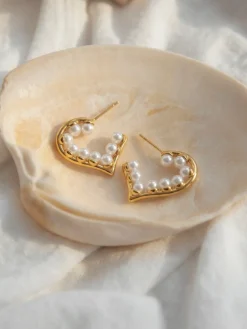 Pearl Heart Ohrringe