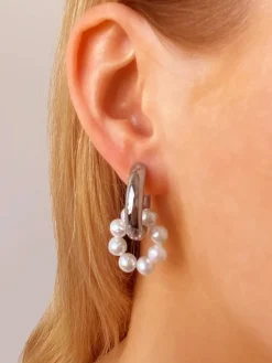 Pearl Hoop Ohrringe