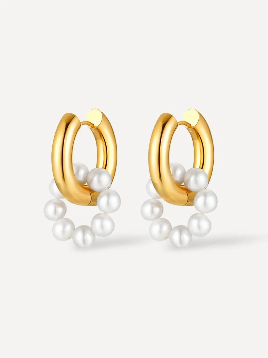 Pearl Hoop Ohrringe