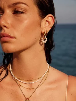 Pearl Hoop Ohrringe