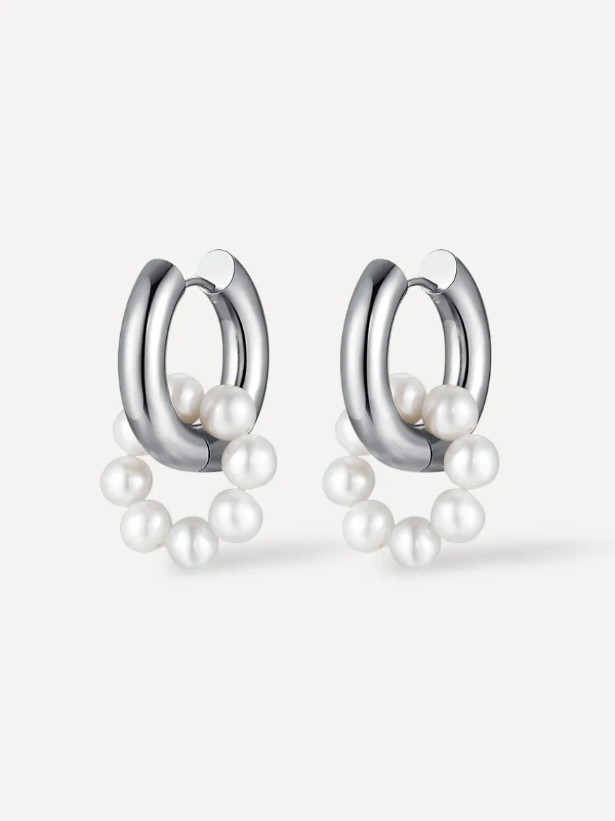 Pearl Hoop Ohrringe