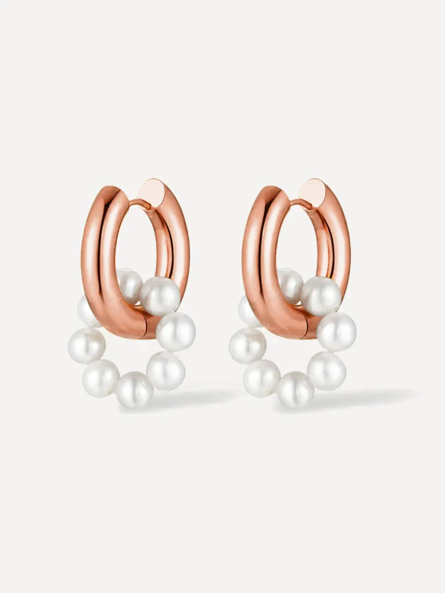 Pearl Hoop Ohrringe