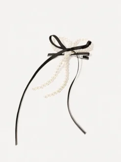 Pearl Ribbon Hairclip