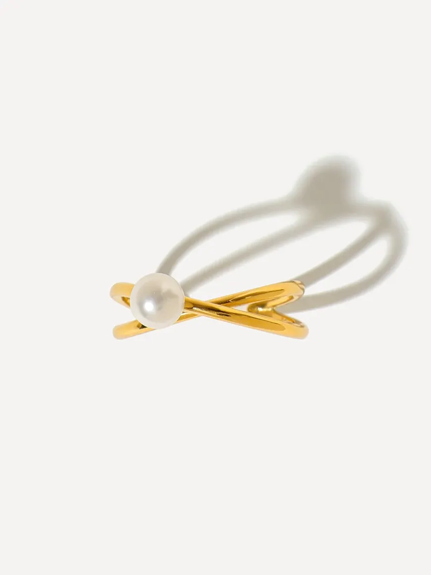 Pearl Twist Ring