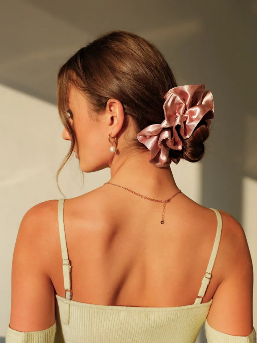 Pink Memory Scrunchie