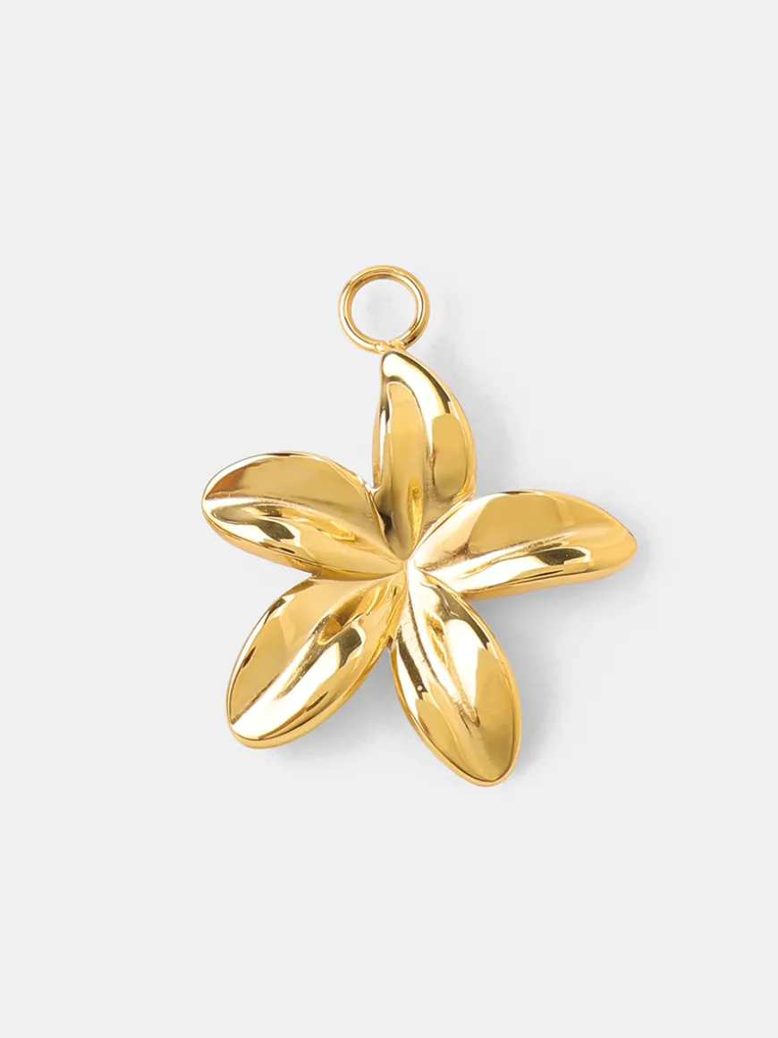 Plumeria Ohrring-Charm