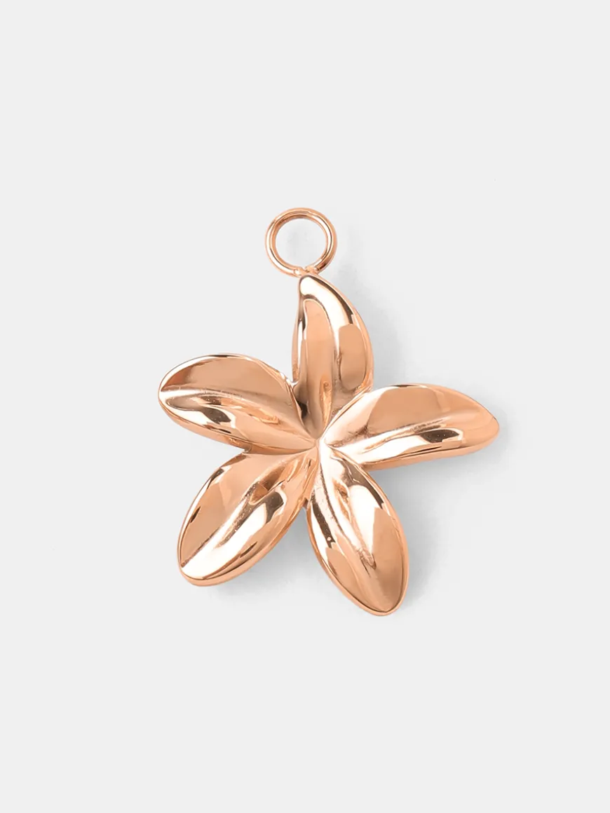 Plumeria Ohrring-Charm