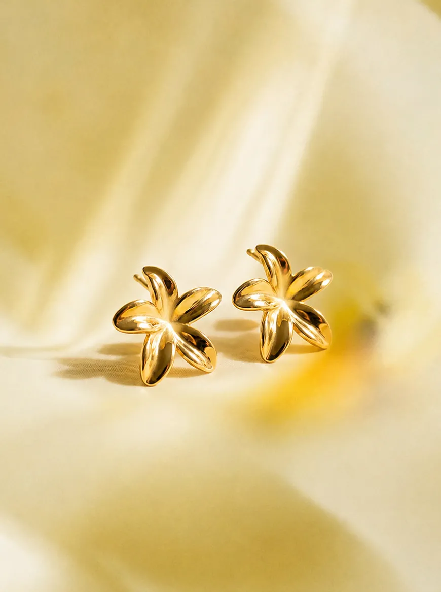 Plumeria Ohrringe