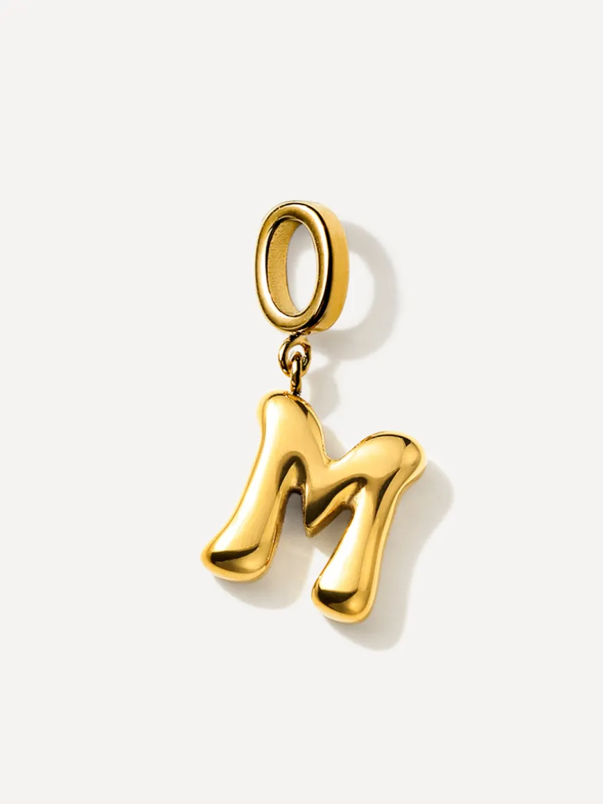 Puffy Letter Ketten-Charms